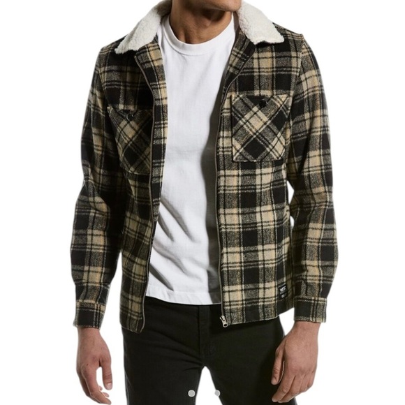 Wesc Other - WESC | Unisex Liam Plaid Full-Zip Sherpa-Lined Shirt Jacket Barn Coat - Size M/L